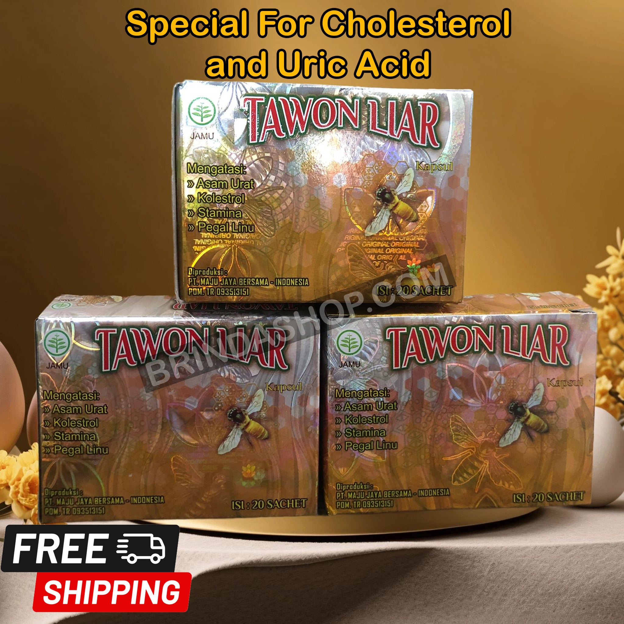 10 BOX Tawon Liar Herbs For Rheumatism Pain Relief & Gout Original Product