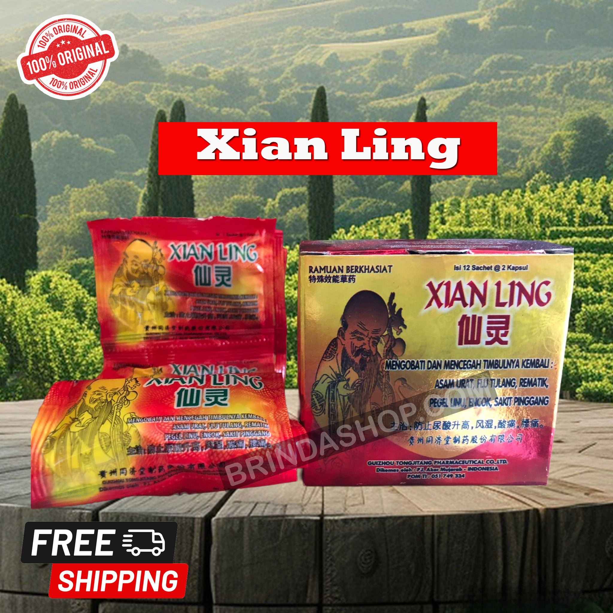 50 Boxes Xian | Ling capsules Herb for Reduce Joint Pain Bone Uric Acid Rheumatism