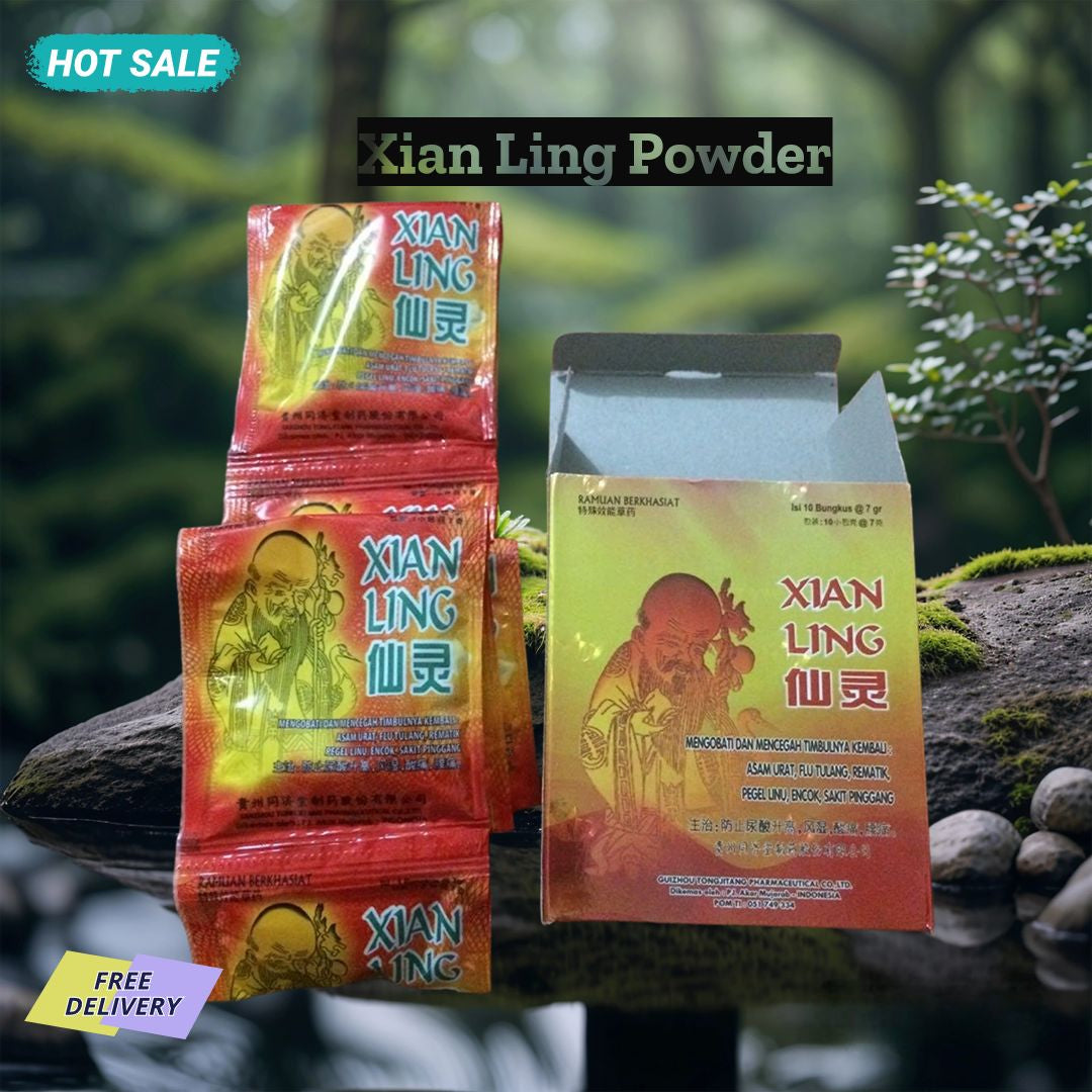 20 BOX Xian Ling Powder Herb for Reduce Joint Pain Bone Uric Acid Rheumatism